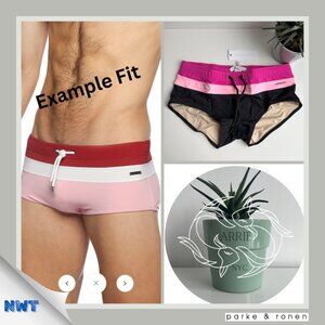 Parke & Ronen - Colorblock Corcovado Brief - Black Pink (M)